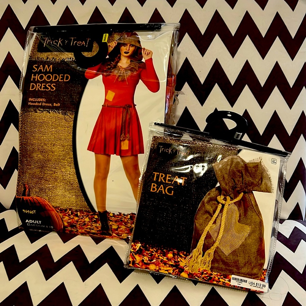 Sam (Trick or Treat) women’s costume and treat bag